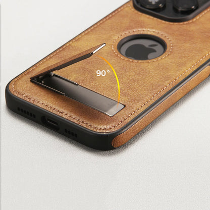 Luxury Leather Fold Bracket Phone Case