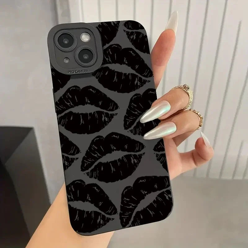 Cute Lip Printed iPhone Case