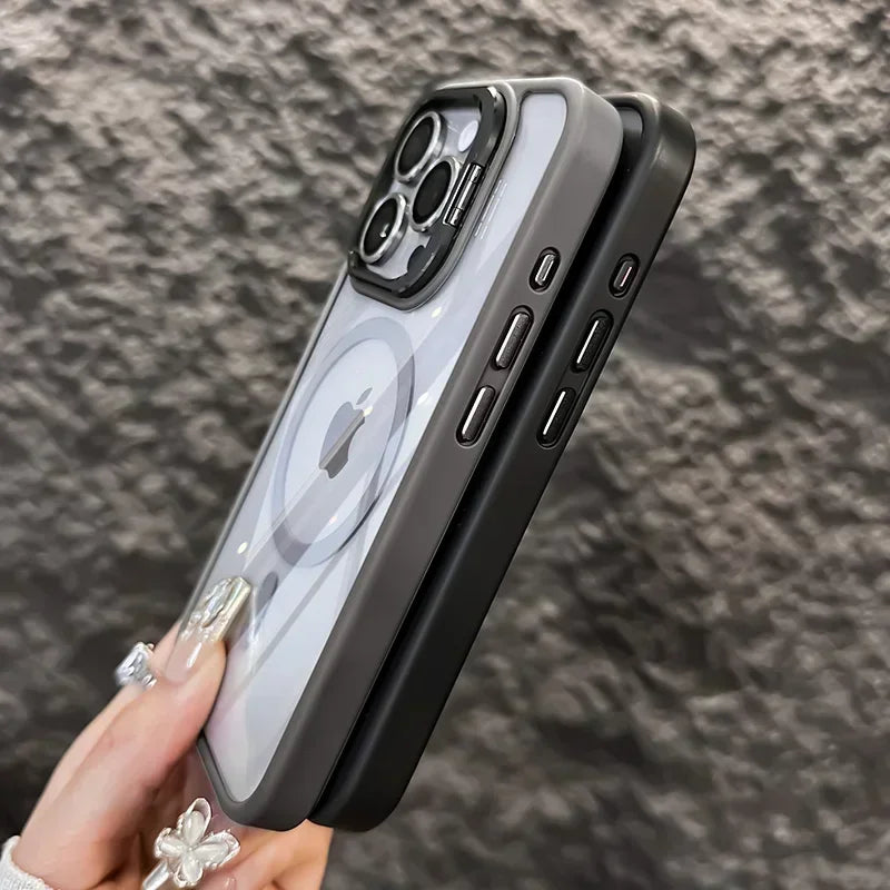 Luxury Magnetic iPhone Case + Stand