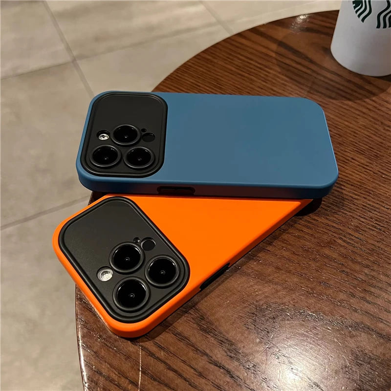 Contrast Color Silicone iPhone Case